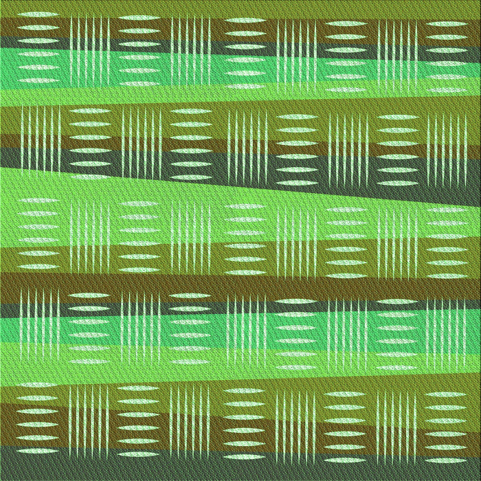 Round Machine Washable Transitional Green Rug, wshpat406grn