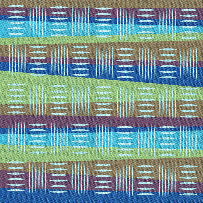 Round Machine Washable Transitional Medium Aqua Marine Green Rug, wshpat406lblu