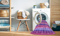 Machine Washable Transitional Violet Purple Rug in a Washing Machine, wshpat406pur