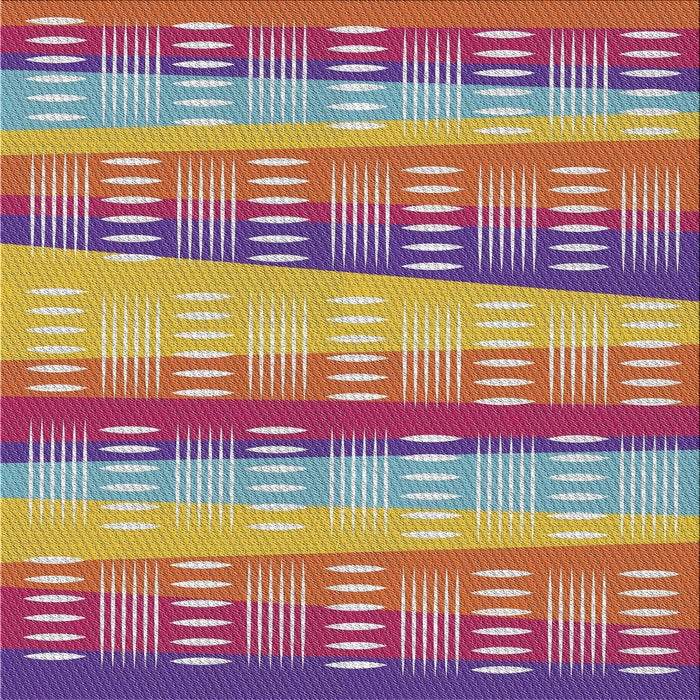 Square Patterned Sand Brown Novelty Rug, pat406