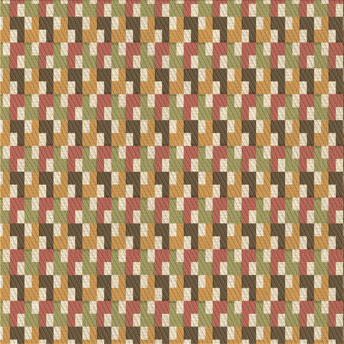 Round Patterned Red Rug, pat407brn