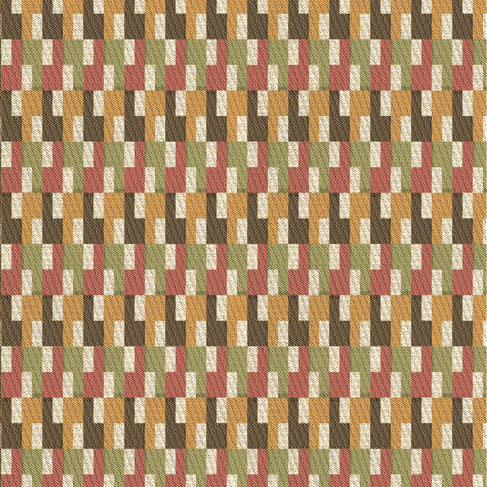 Patterned Red Rug, pat407brn
