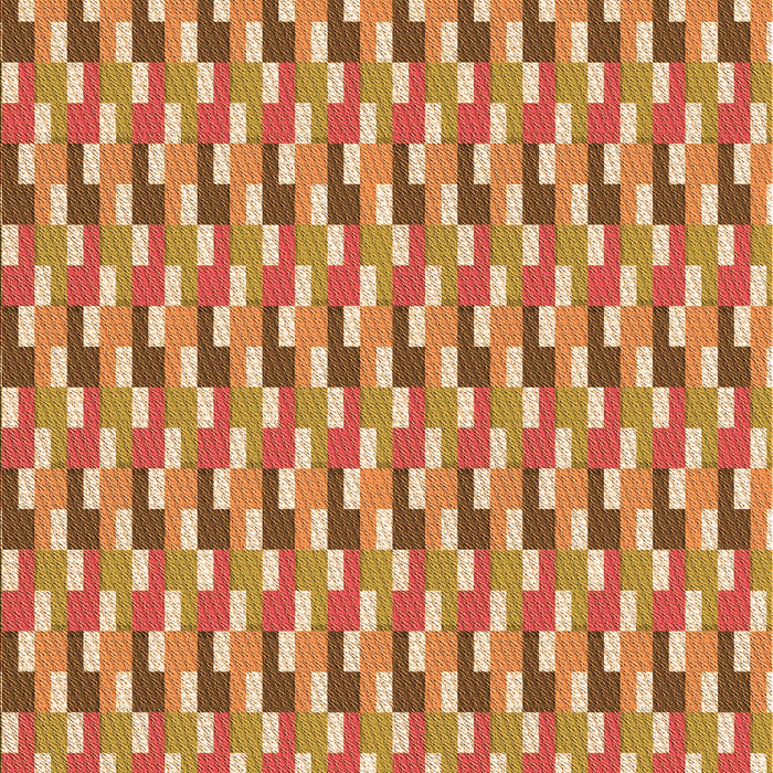 Patterned Yellow Orange Rug, pat407org