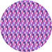 Square Patterned Bright Lilac Purple Rug, pat407pur