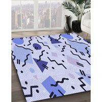 Patterned Blue Rug, pat408blu