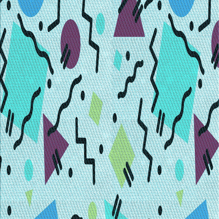 Patterned Glacial Blue Ice Blue Rug, pat408lblu