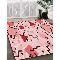 Patterned Red Rug, pat408rd