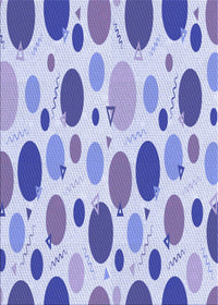 Machine Washable Transitional Periwinkle Purple Rug, wshpat409blu