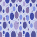 Round Patterned Periwinkle Purple Rug, pat409blu