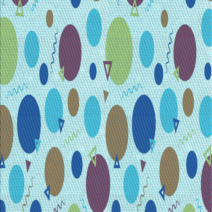 Patterned Steel Blue Rug, pat409lblu