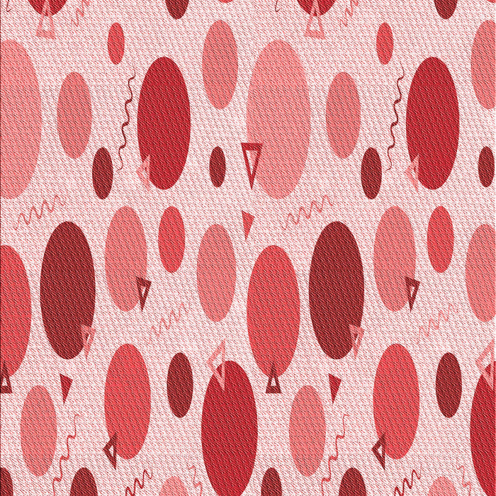 Patterned Deep Rose Pink Rug, pat409rd