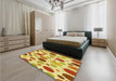 Patterned Sedona Brown Rug in a Bedroom, pat409yw