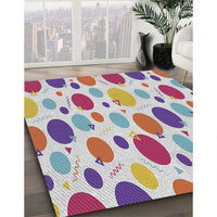 Patterned Gray Novelty Rug, pat409