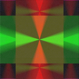 Square Patterned Dark Lime Green Novelty Rug, pat40