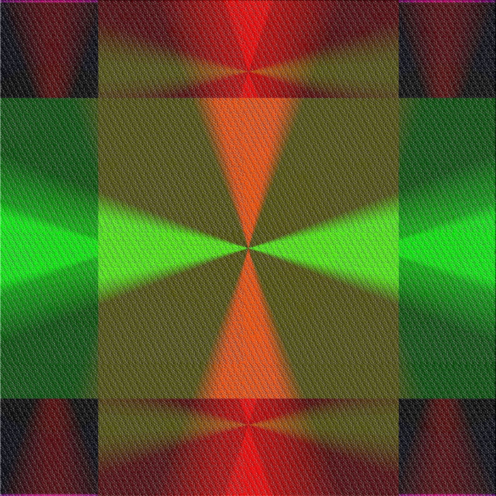 Square Patterned Dark Lime Green Novelty Rug, pat40