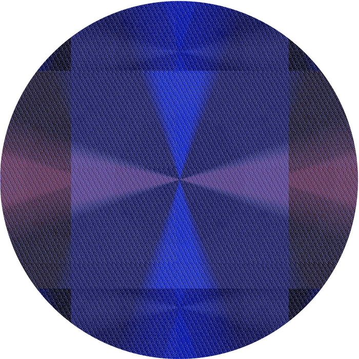 Square Patterned Denim Dark Blue Rug, pat41blu