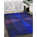 Machine Washable Transitional Denim Dark Blue Rug in a Family Room, wshpat41blu