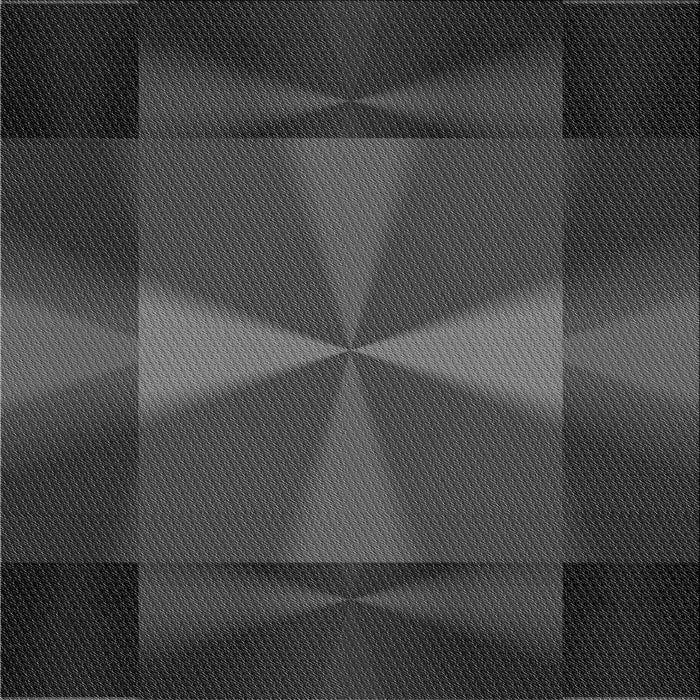 Round Patterned Charcoal Black Rug, pat41gry