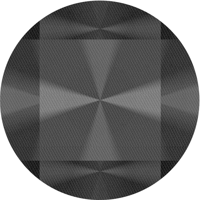 Square Patterned Charcoal Black Rug, pat41gry