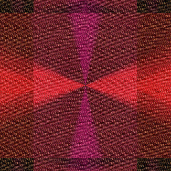 Square Patterned Cranberry Red Rug in a Living Room, pat41org