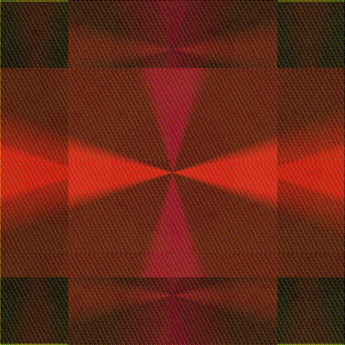 Round Patterned Crimson Red Rug, pat41yw