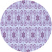 Square Patterned Lilac Purple Rug, pat410blu