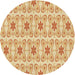 Square Machine Washable Transitional Brown Gold Rug in a Living Room, wshpat410brn