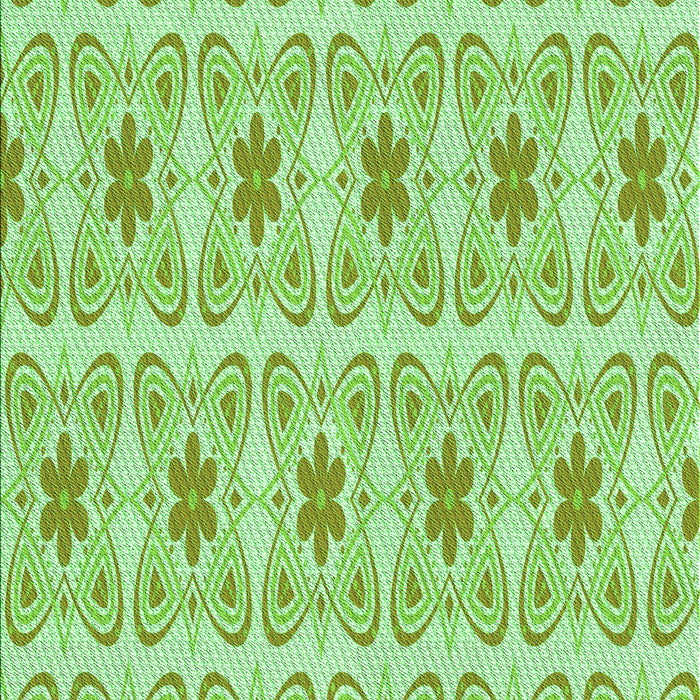 Machine Washable Transitional Jade Green Rug, wshpat410grn