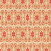 Round Patterned Orange Red Orange Rug, pat410org
