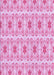 Machine Washable Transitional Blossom Pink Rug, wshpat410pur