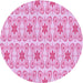 Square Machine Washable Transitional Blossom Pink Rug in a Living Room, wshpat410pur