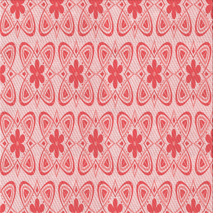 Round Machine Washable Transitional Deep Rose Pink Rug, wshpat410rd