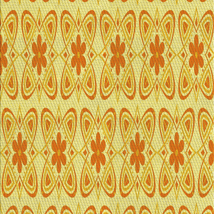 Patterned Neon Orange Rug, pat410yw