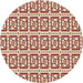 Square Machine Washable Transitional Red Rug in a Living Room, wshpat411brn