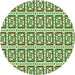 Square Patterned Pale Green Rug, pat411grn