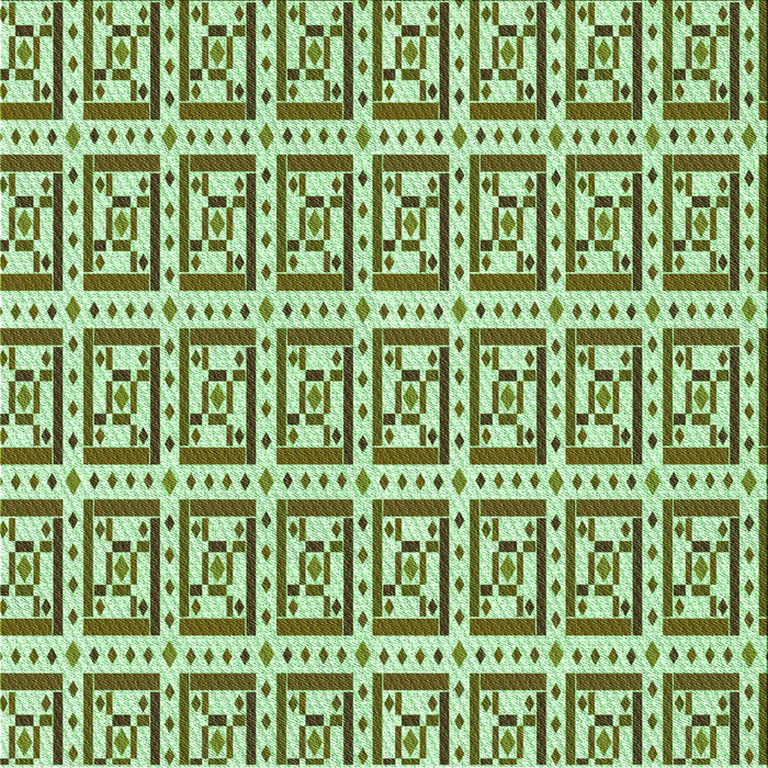 Round Machine Washable Transitional Pale Green Rug, wshpat411grn