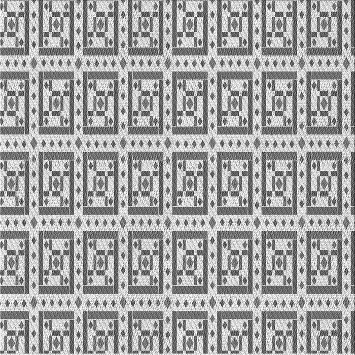 Round Patterned Gray Rug, pat411gry