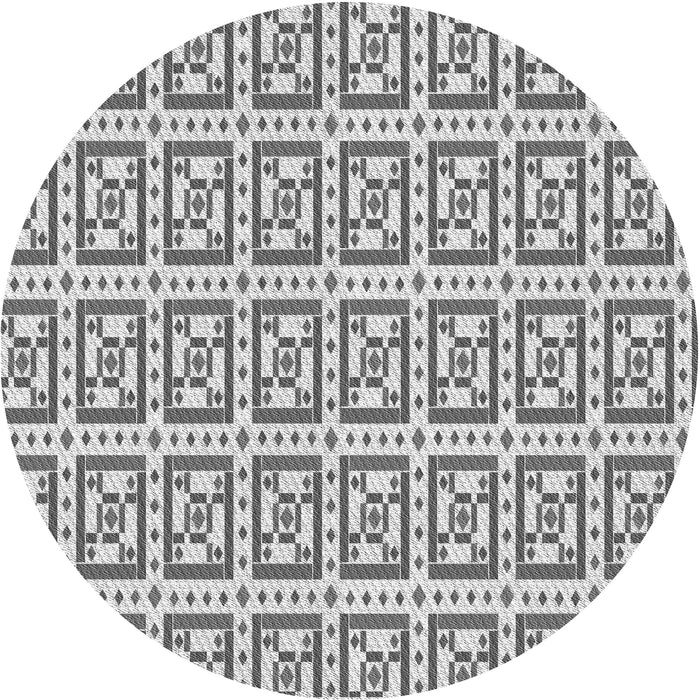 Square Machine Washable Transitional Gray Rug in a Living Room, wshpat411gry