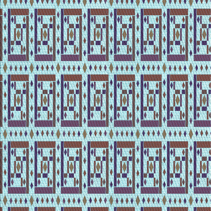 Patterned Blue Rug, pat411lblu