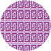 Square Patterned Blossom Pink Rug, pat411pur