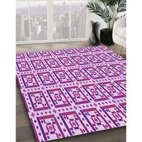 Patterned Blossom Pink Rug, pat411pur