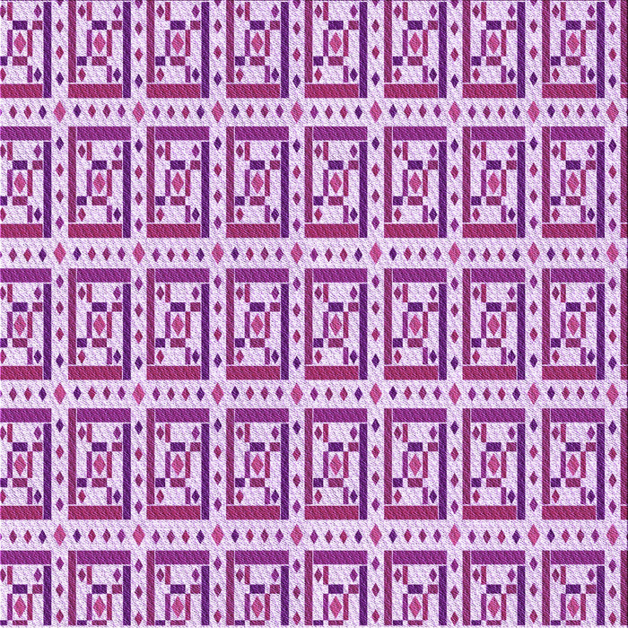 Round Patterned Blossom Pink Rug, pat411pur