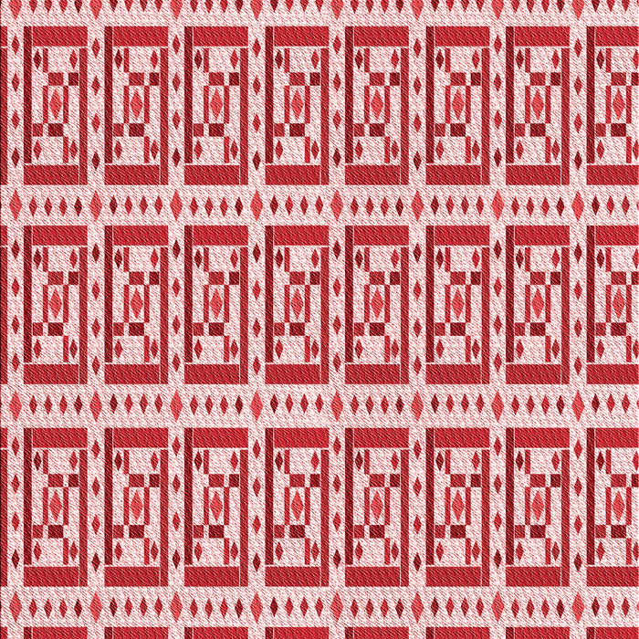 Machine Washable Transitional Red Rug, wshpat411rd