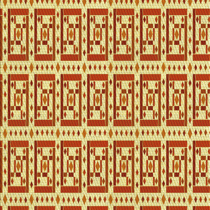 Patterned Scarlet Red Rug, pat411yw