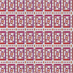 Square Patterned Gray Novelty Rug, pat411