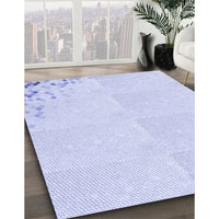 Patterned Lavender Blue Rug, pat412blu