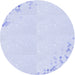 Square Patterned Lavender Blue Rug, pat412blu