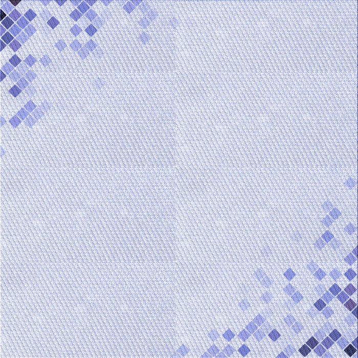 Round Patterned Lavender Blue Rug, pat412blu