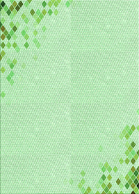 Machine Washable Transitional Mint Green Rug, wshpat412grn