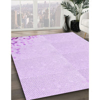 Patterned Violet Purple Rug, pat412pur